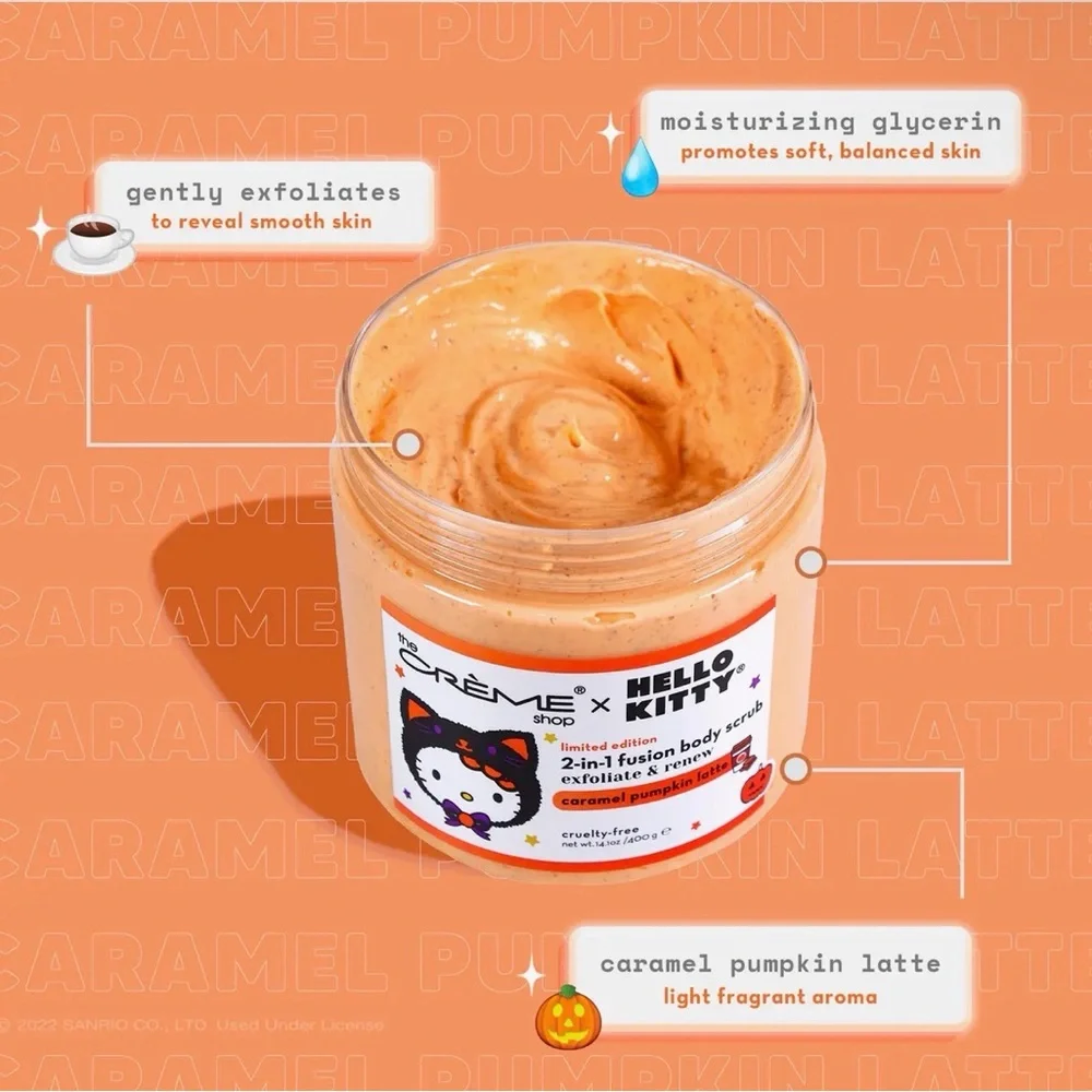 The Crème Shop x Hello Kitty 2-in-1 Fusion Body Scrub - Caramel Pumpkin Latte - Picture 2 of 2